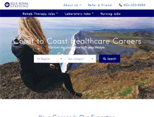 Tablet Screenshot of blueroyalstaffing.com